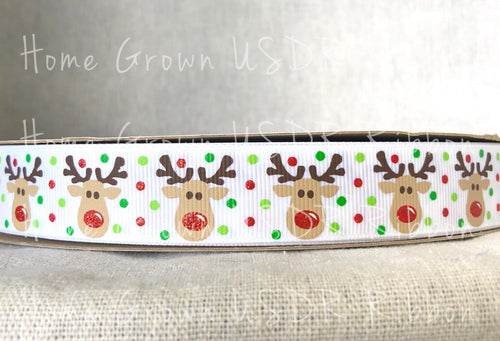 Rudolph Christmas Reindeer USDR Ribbon