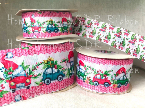Christmas Cars Christmas Tree USDR Ribbon 1.5 Inch 2.25 Inch 3 Inch