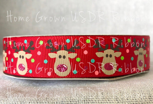 Rudolph Christmas Reindeer USDR Ribbon