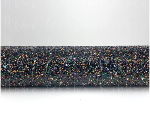 Chunky Glitter Sheet Halloween Black