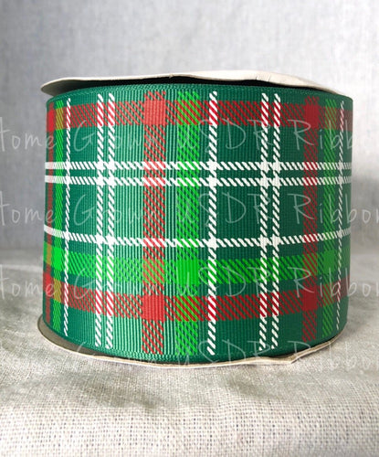 Christmas Tartan Plaid USDR Ribbon 7/8 Inch 1.5 Inch 3 Inch