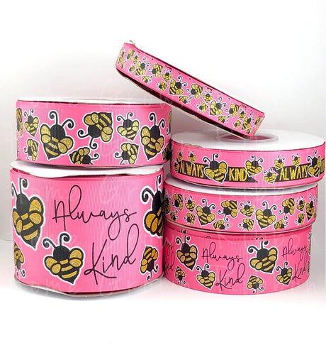 Alway Bee Kind USDR Grosgrain Ribbon 5/8