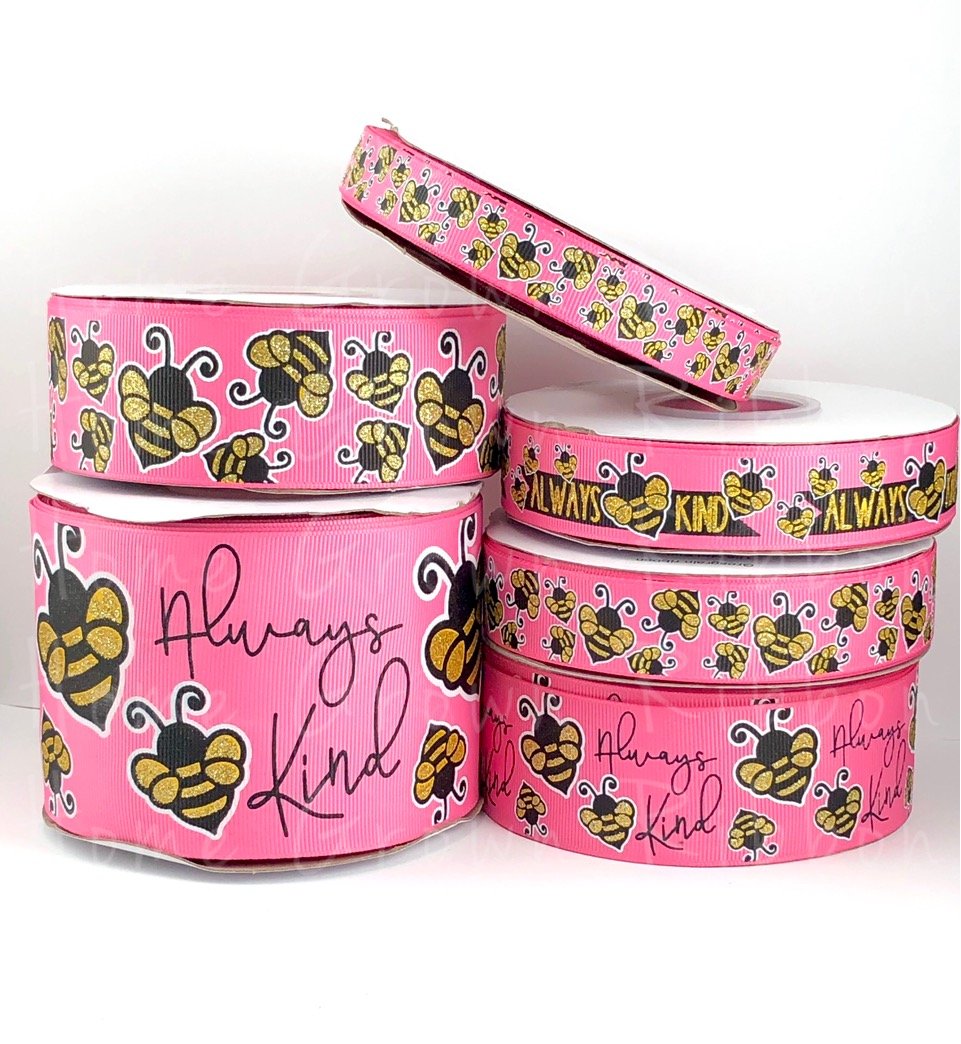 Alway Bee Kind USDR Grosgrain Ribbon 5/8