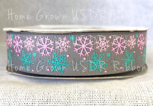 Winter Snowflakes Christmas USDR Ribbon