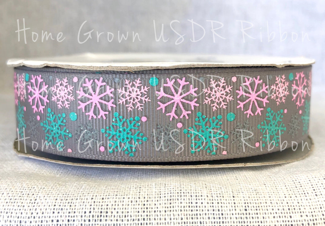 Winter Snowflakes Christmas USDR Ribbon