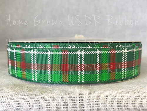 Christmas Tartan Plaid USDR Ribbon 7/8 Inch 1.5 Inch 3 Inch