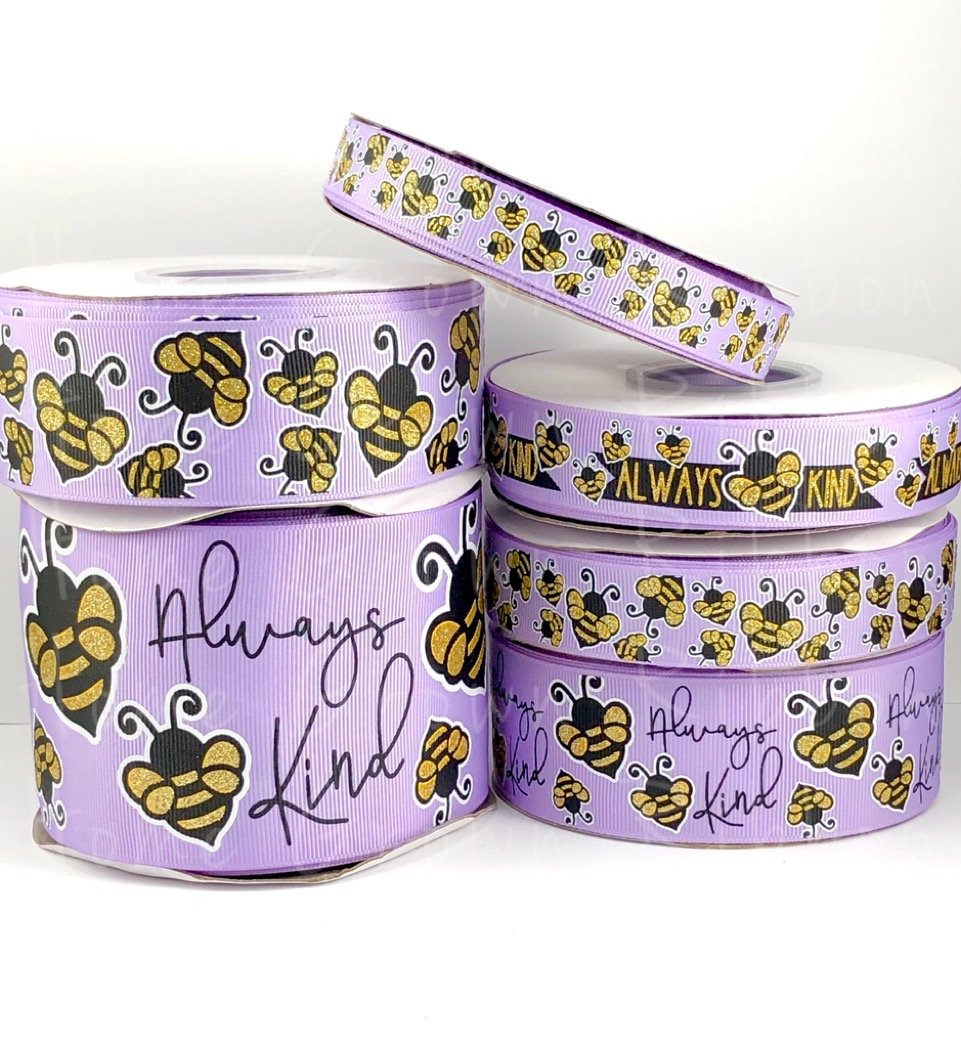 Alway Bee Kind USDR Grosgrain Ribbon 5/8