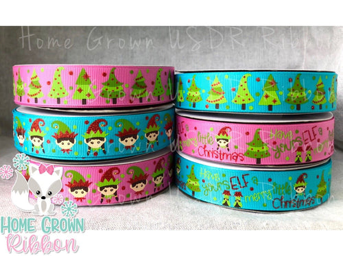 CHRISTMAS ELF HOLIDAY CHRISTMAS TREE ELVES USDR RIBBON