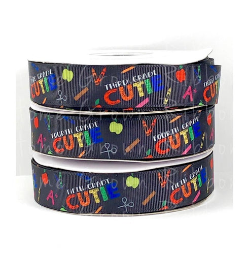 Back to School Grade USDR Ribbon - 7/8 Inch