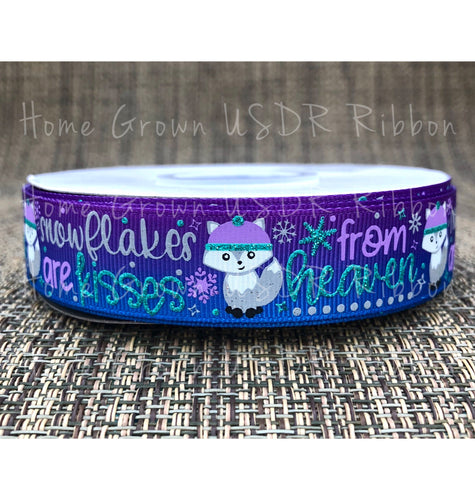 Snowflakes USDR Ribbon Kisses from heaven Foxes