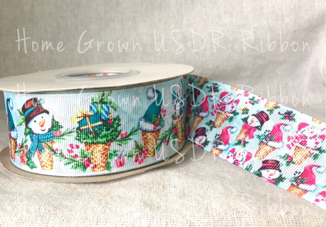 Snowmen Snowcone Double Sided USDR 1.5 Inch - 2.25 Inch - 3 Inch