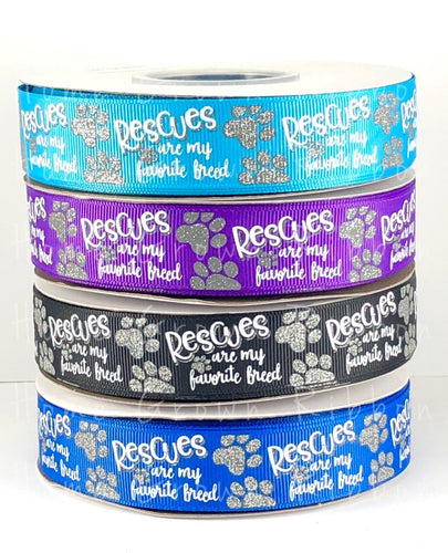 Rescue Dog USDR Grosgrain Ribbon