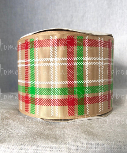 Christmas Tartan Plaid USDR Ribbon 7/8 Inch 1.5 Inch 3 Inch