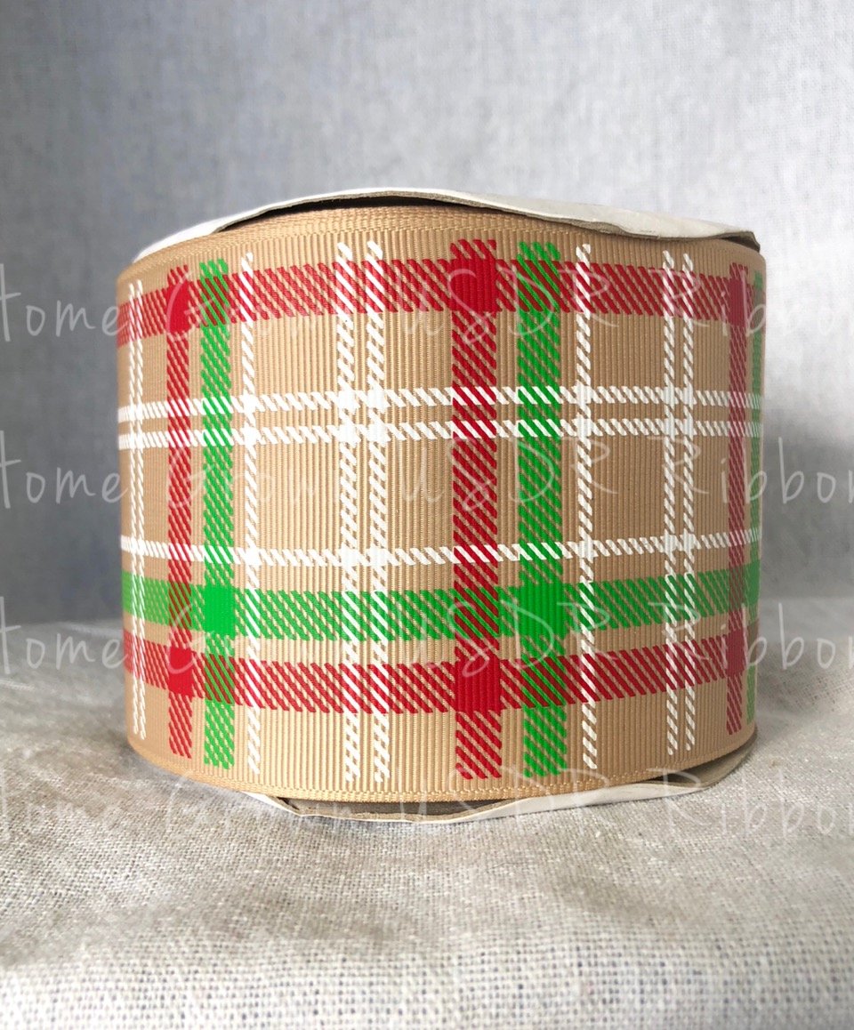 Christmas Tartan Plaid USDR Ribbon 7/8 Inch 1.5 Inch 3 Inch