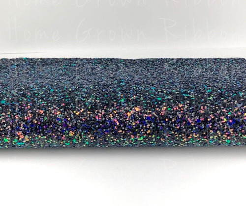 Chunky Glitter Sheet Black