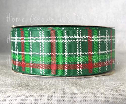 Christmas Tartan Plaid USDR Ribbon 7/8 Inch 1.5 Inch 3 Inch