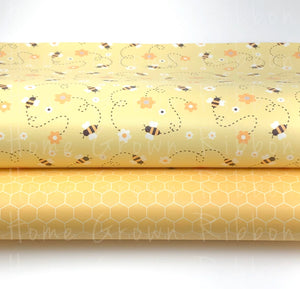 Bees Synthetic Leather Sheet USDR