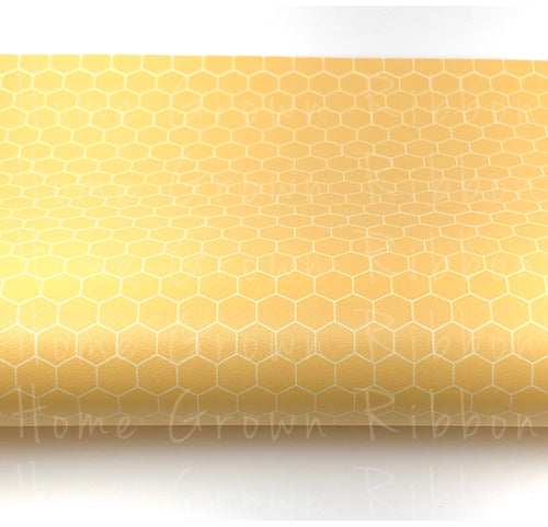 Bees Honeycomb Synthetic Leather Sheet USDR