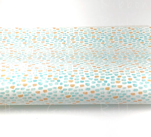 Mint Stripes Coordinate Synthetic Leather Sheet USDR