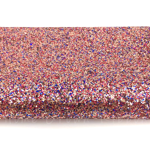 Chunky Glitter Sheet - Navy Rose