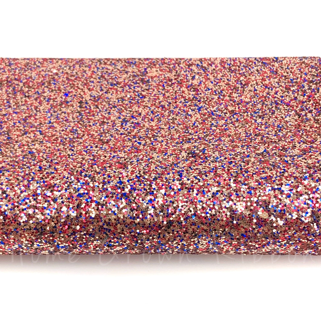 Chunky Glitter Sheet - Navy Rose