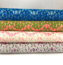 Load image into Gallery viewer, Chunky Glitter and Lace Fabric Sheet
