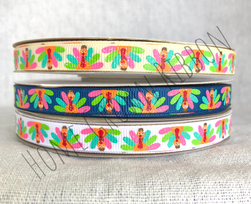 Thankful to be Me Turkeys Only USDR Ribbon - 3/8 Inch