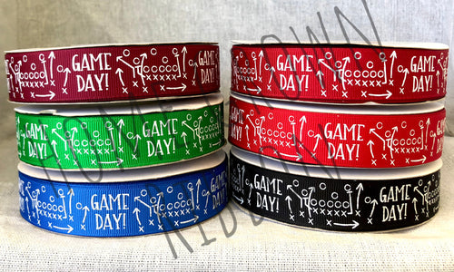 Game Day Football USDR Ribbon - 7/8 Inch