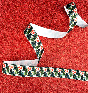 Christmas Trees with Gold Glitter Sparkles - 5/8" - 7/8" - 1.5" - 3"