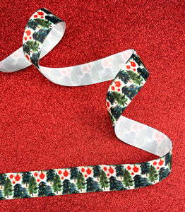Christmas Trees with Gold Glitter Sparkles - 5/8" - 7/8" - 1.5" - 3"