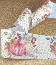 Load image into Gallery viewer, Pastel Pumpkin with Gold Glitter Sparkles - 5/8&quot; - 7/8&quot; - 1.5&quot; - 3&quot;