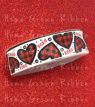 Load image into Gallery viewer, Love You More Collection - XOXO Buffalo Plaid 7/8&quot; &amp; 1.5&quot;