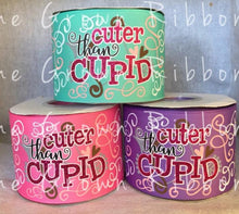 Load image into Gallery viewer, Cuter Than Cupid Valentine&#39;s Day USDR Grosgrain Ribbon - 1.5&quot; - 3&quot; - Pink &amp; Purple Ombre