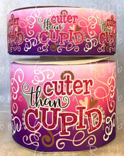 Load image into Gallery viewer, Cuter Than Cupid Valentine&#39;s Day USDR Grosgrain Ribbon - 1.5&quot; - 3&quot; - Pink Ombre