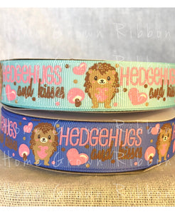 Cuddle Animals Collection - Hedgehogs 7/8" Grosgrain