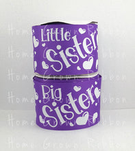 Load image into Gallery viewer, *Multiple Colors* Big and Little Sister Matching 3&quot; USDR Grosgrain Ribbon