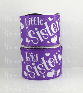 *Multiple Colors* Big and Little Sister Matching 3" USDR Grosgrain Ribbon