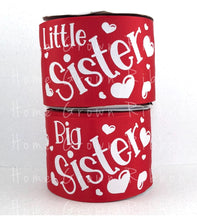 Load image into Gallery viewer, *Multiple Colors* Big and Little Sister Matching 3&quot; USDR Grosgrain Ribbon