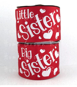 *Multiple Colors* Big and Little Sister Matching 3" USDR Grosgrain Ribbon