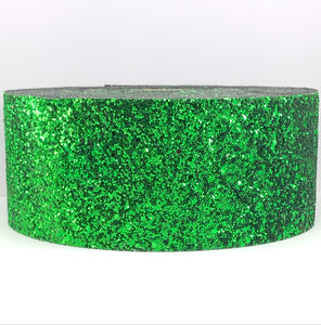 Emerald Green Chunky 3" Glitter Ribbon