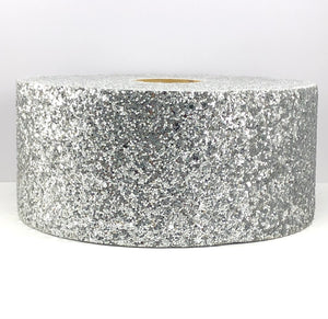 Silver Chunky 3" Glitter Ribbon