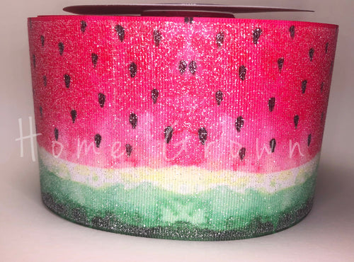 Frosty Watermelon Grosgrain Ribbon 7/8 Inch - 3 Inch