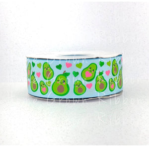 Happy Avocado's USDR Grosgrain Ribbon - Light Blue - 7/8" - 1.5" - Avocado Collection
