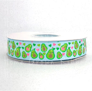Happy Avocado's USDR Grosgrain Ribbon - Light Blue - 7/8" - 1.5" - Avocado Collection