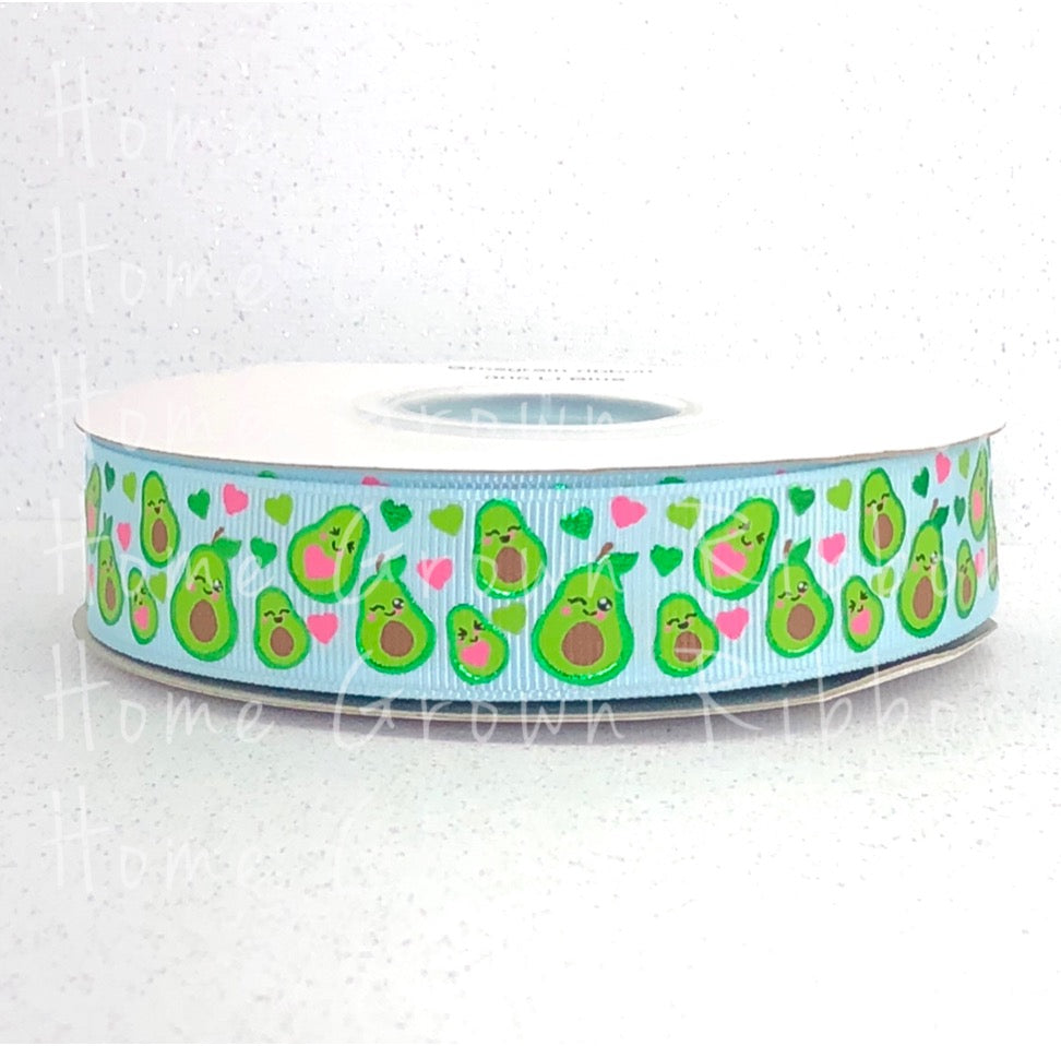 Happy Avocado's USDR Grosgrain Ribbon - Light Blue - 7/8