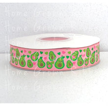 Load image into Gallery viewer, Happy Avocado&#39;s USDR Grosgrain Ribbon - Pink - 7/8&quot; - 1.5&quot; - Avocado Collection