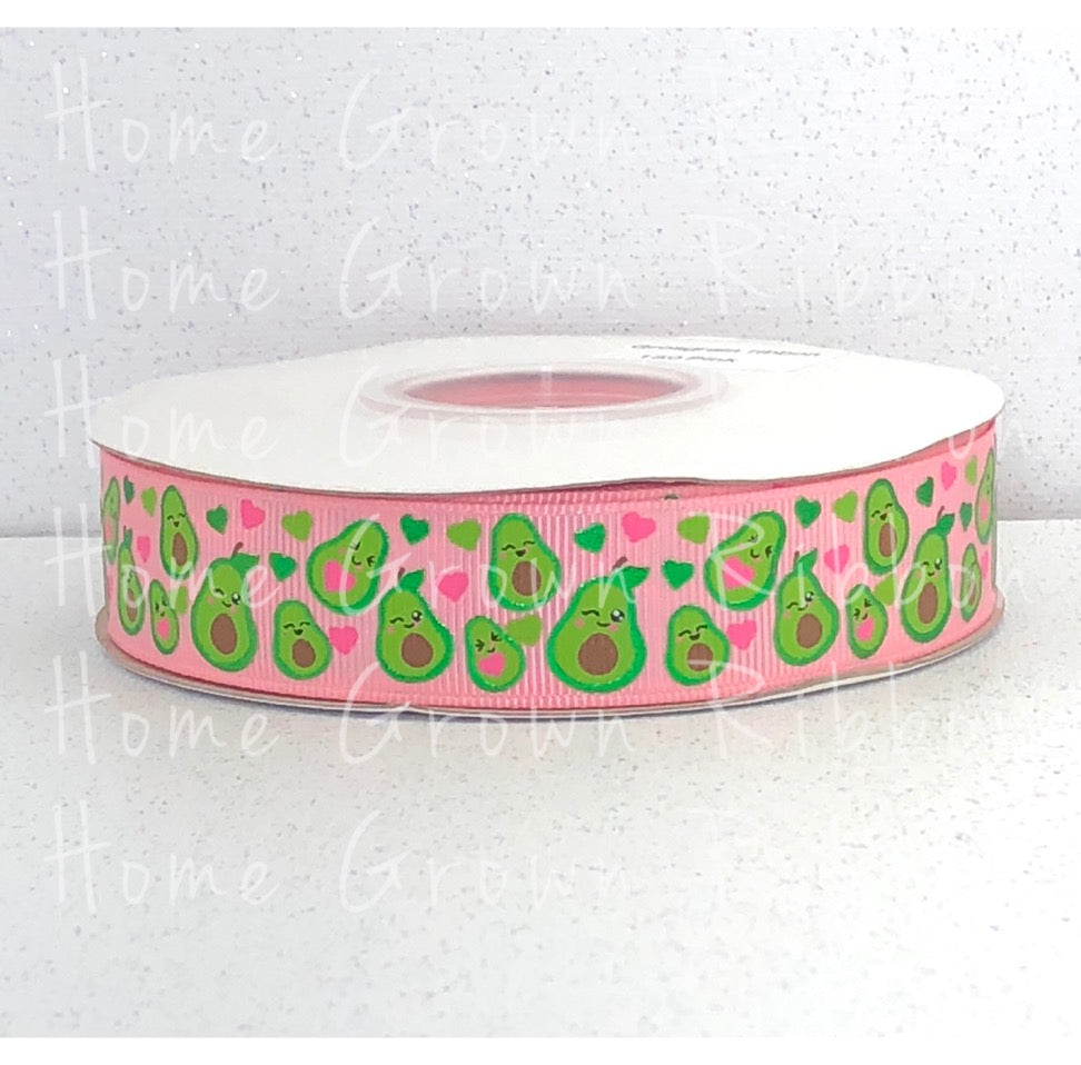 Happy Avocado's USDR Grosgrain Ribbon - Pink - 7/8