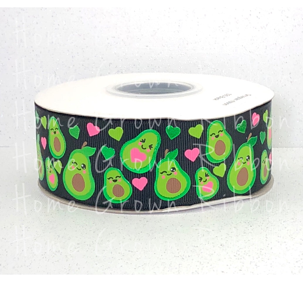 Happy Avocado's USDR Grosgrain Ribbon - Black - 7/8