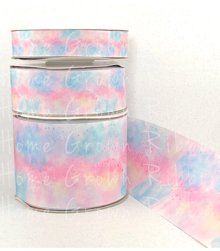 Unicorn Fart Double Sided Grosgrain Ribbon 7/8 Inch - 1.5 Inch - 3 Inch - Double Faced Heat Transfer