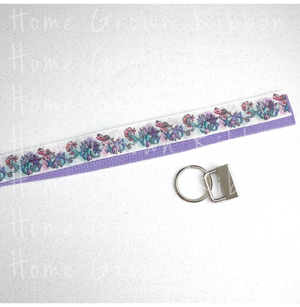 Watercolor Sea Life Key Fob Kit - Multiple Colors Available